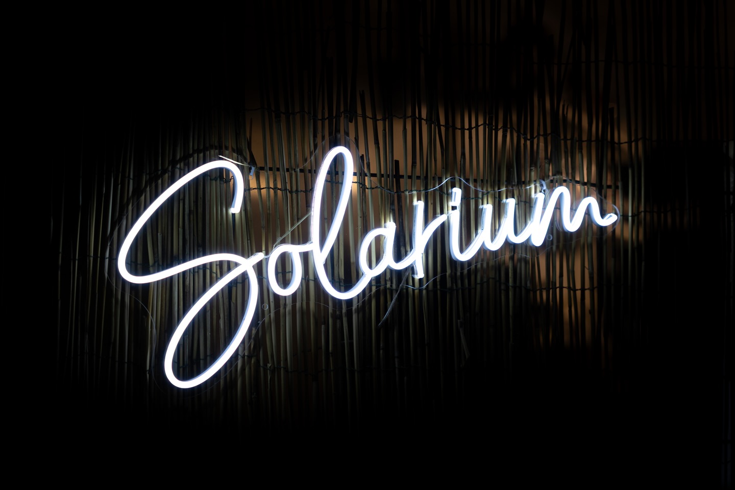 Insegna neon Solarium Lounge Bar Salsomaggiore
